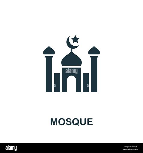 Mosque Vector Icon Symbol Creative Sign From Buildings Icons