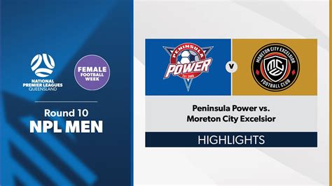 NPL Men Round 10 Peninsula Power Vs Moreton City Excelsior