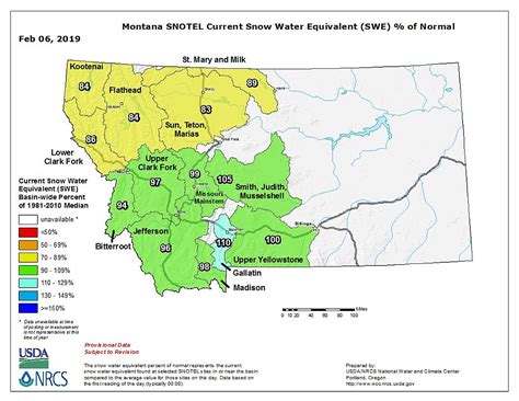 Statewide snowpack lags far behind 2018; western Montana shows largest ...