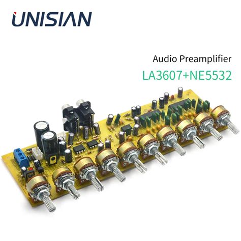 UNISIAN-Audio-Equalizer-Board-LA3607-NE5532-EQ-Preamplifier-With-Treble ...