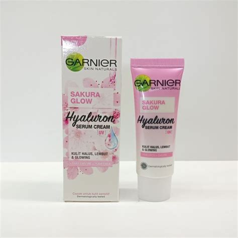 Garnier Sakura Glow Hyaluron Serum Day Cream Krim Pencerah Wajah