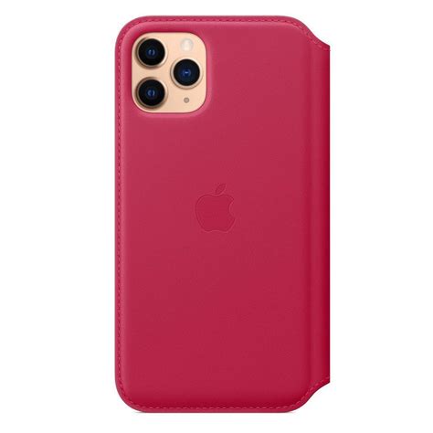 Genuine Apple Iphone 11 Pro Leather Folio Case Raspberry My1k2zma For Sale Online Ebay