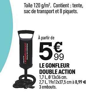 Promo Le Gonfleur Double Action Chez Centrakor Icatalogue Fr