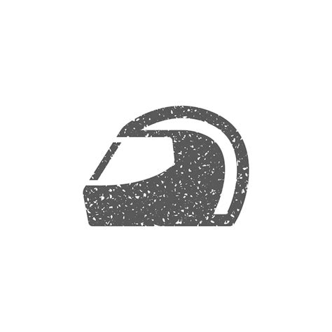 Icono De Casco De Motocicleta En La Ilustración De Vector De Textura