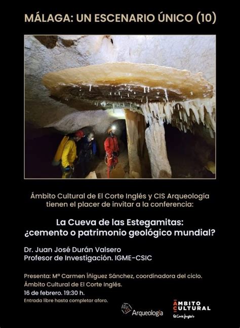 La Cueva de las Estegamitas cemento o patrimonio geológico mundial