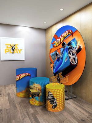 Painel Redondo Sublimado Hot Wheels Compre Produtos Personalizados No Elo