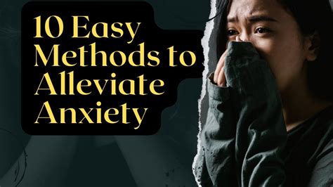 10 Easy Methods To Alleviate Anxiety Without Drugs Youtube