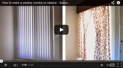 Curtain Ideas: How to make a fabric cornice valance