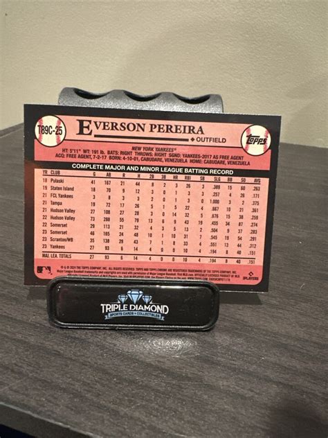 Everson Pereira 2024 Topps Series 1 Silver Pack Mojo Refractor T89C 25