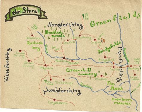 Bilbos Personal Map Of The Shire By Alassecarme On Deviantart