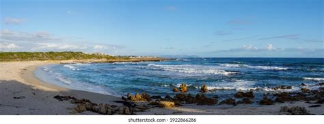 Glorious Onrus Beach Scene Hermanus Whale Stock Photo