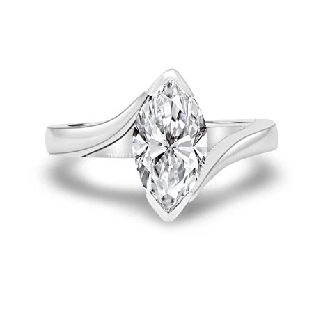 Signature Marquise Diamond Solitaire Ring - Temelli Jewellery