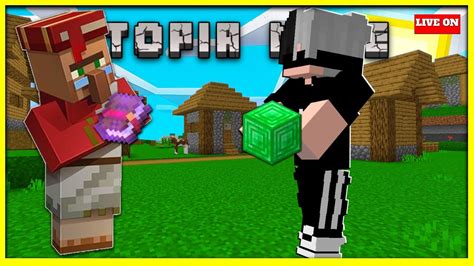 Minecraft Survival Ao Vivo Terminando Os Projetos Utopia Mcpe Live