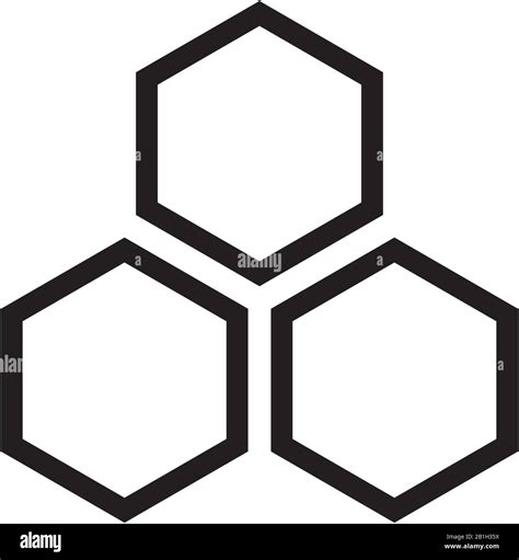 Honeycomb Pattern Hexagon Abstract Background Vector Design Stock