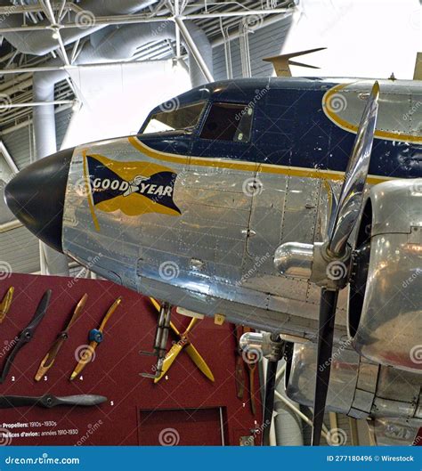 Antique Aircraft in the Canada Aviation and Space Museum. Editorial Photo - Image of side ...