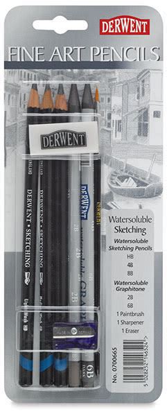 Derwent Water Soluble Sketching Pencils And Set Blick Art Materials