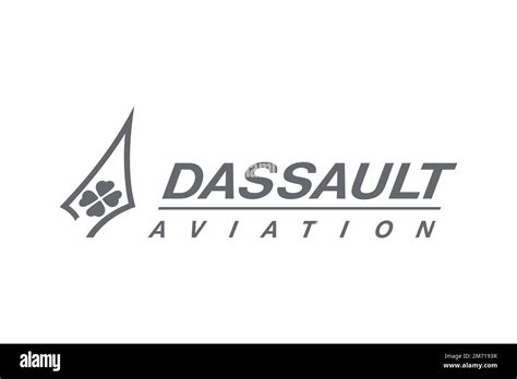 Dassault Aviation Logo White Background Stock Photo Alamy