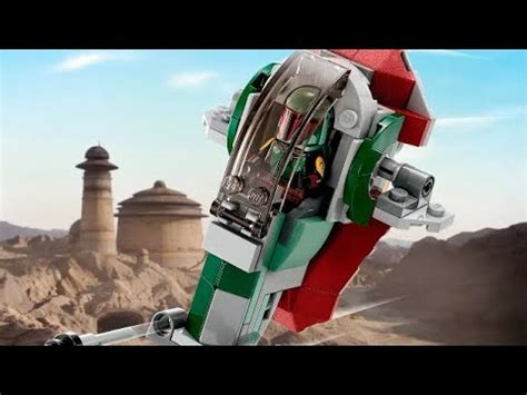 обзор на Лего звёздные воины мини корабль бобы фета - YouTube