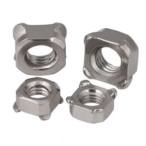 Square Weld Nuts Metric M M M M M M Stainless Steel Quad