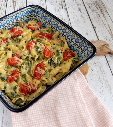 Pasta Ovenschotel Met Kip En Spinazie Homemade By Joke Recepten