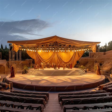 Premium Photo | A stage with a stage that has a stage that says " the ... 