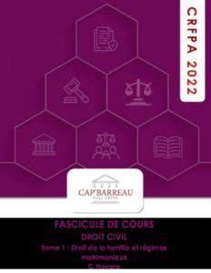 CRFPA 2022 Extrait Fascicule De Cours Droit Civil Droit De La