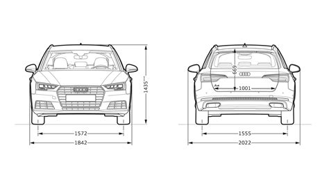 Abmessungen A4 Avant G Tron A4 Audi Estonia