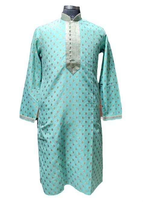 Men Sky Blue Wedding Kurta Pajama At Rs 3950 Set Stylish Kurta Pajama