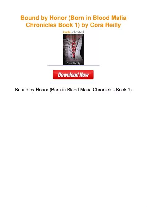 Ppt Bound By Honor Born In Blood Mafia Chronicles Book By Cora