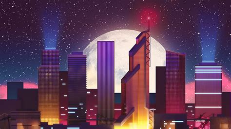 1600x900px | free download | HD wallpaper: Neon City 4K | Wallpaper Flare