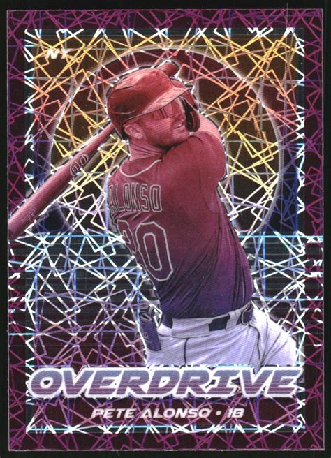 Panini Overdrive Purple Velocity Pete Alonso Nm Mt