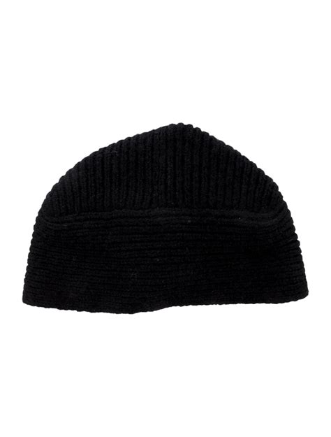 Naked Cashmere Cashmere Knotted Beanie Black Hats Accessories WNKDC The RealReal