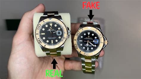 Real Vs Fake Rolex Yacht Master 126621 40mm Wristwatch Comparison