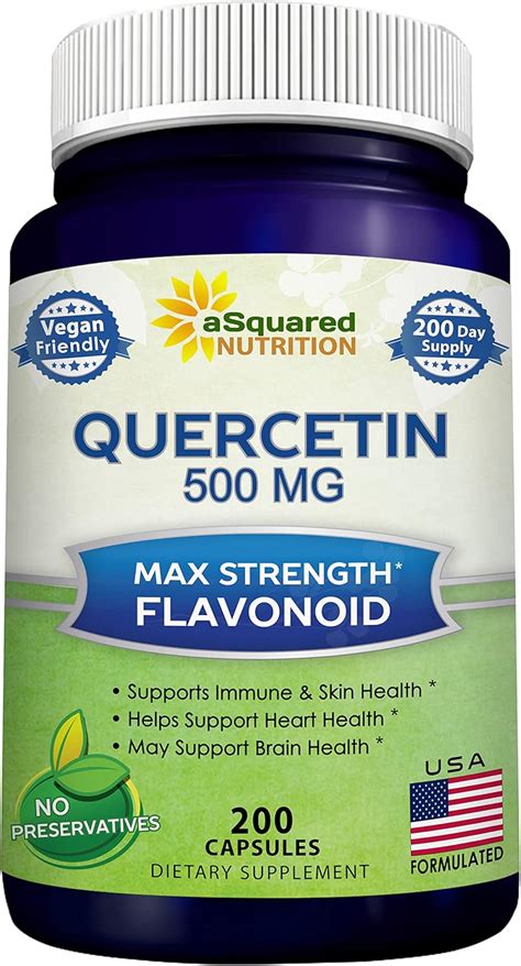 Buy Asquared Nutrition Quercetin Mg Supplement Capsules