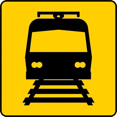 Railroad Crossing Symbol Sign 12898625 Vector Art at Vecteezy