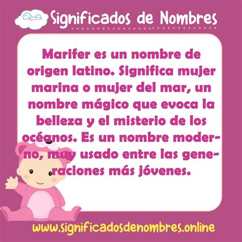 Significado De Marifer Apodos Origen Y M S