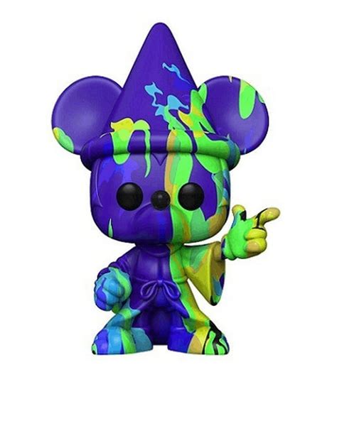 Funko Pop Art Series Disney Fantasia Sorcerer Mickey Ccaixa Acrílica