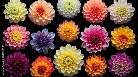 dahlia varieties photograph  varieties  dahlia flowers
