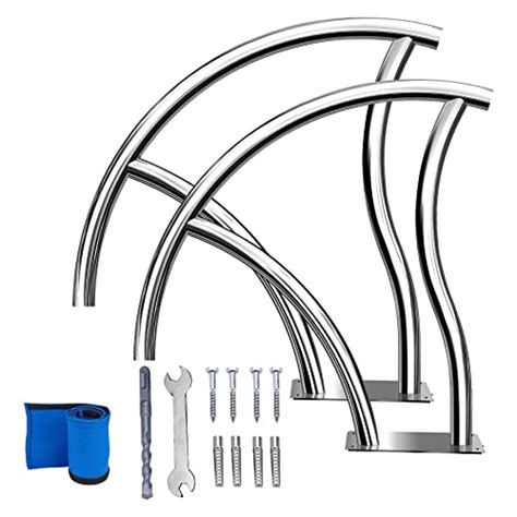 Migoda Pool Handrail Swimming Stainless Steel Humanized Handle Swimming Pool Stair Rail with ...