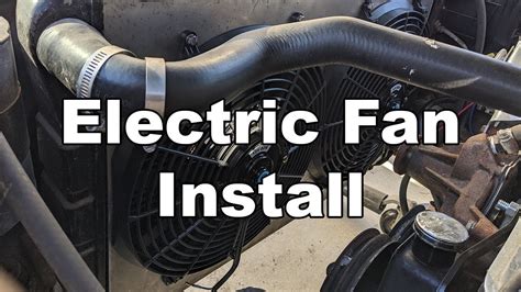 Chevelle Electric Fans Install Youtube