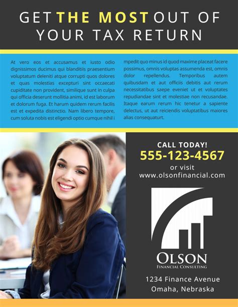 Tax Preparation Advertising Flyer Template Mycreativeshop