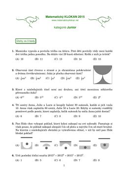 Junior Format Pdf Kangur Matematyczny