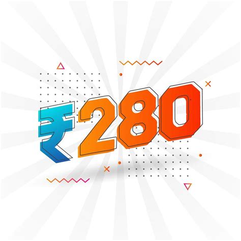 indian rupee vector currency image  rupee symbol bold text