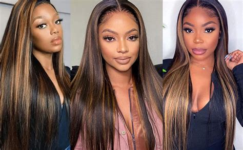 Amazon Haha Brown Highlight Bundles With 4x4 Closure Brazilian