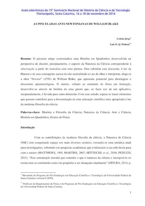 Pdf Anais Eletrônicos Do 15º Seminário Nacional De História Da