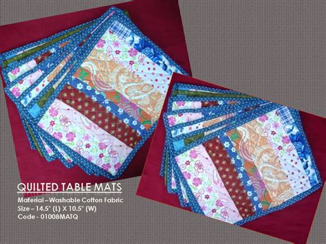 Table Mats - Homemade Crafts