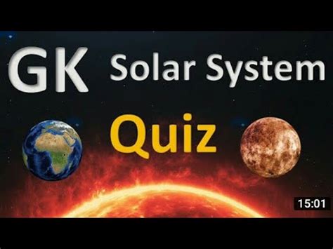 Gk Quiz On Solar System Important For Competition Gk World Gyan