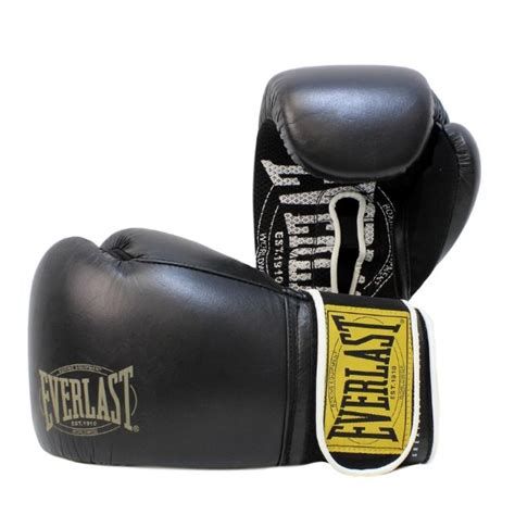 Боксёрские перчатки Everlast 1910 Classic чёрного цвета купить в Новосибирске в спортивном