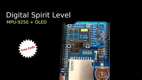 Arduino Digital Spirit Level Using MPU9250 And OLED SSD1306 I2C YouTube