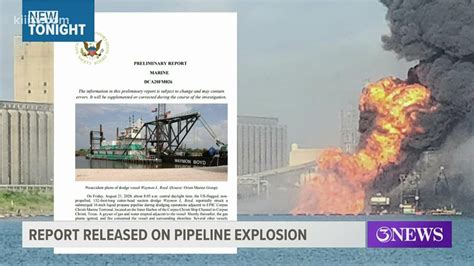 Investigators Release Preliminary Report On Pipeline Explosion In